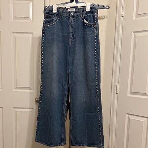 Reformation Cary High Rise Slouchy Wide Leg Jeans